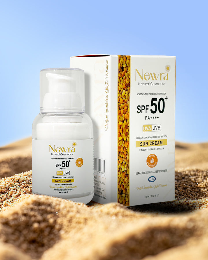 Newra NEWRA 50+SPF Güneş Kremi – Newra Natural