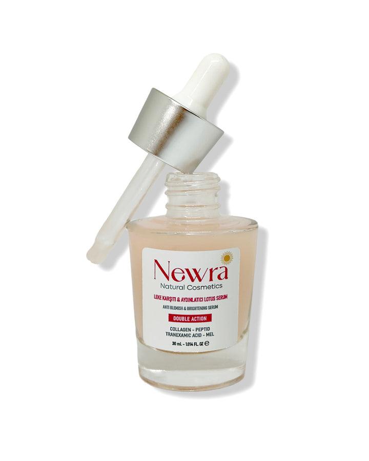 Leke Karşıtı ve Aydınlatıcı Lotus Serum – Newra Natural
